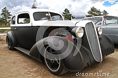 Old custom car Editorial Stock Photo