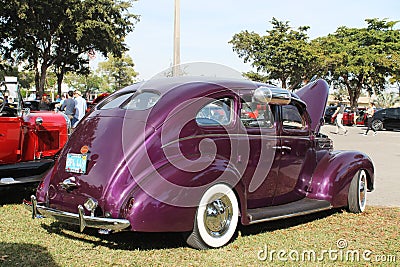 Old customized car Editorial Stock Photo
