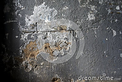 Old damaged concrete wall Stock Photo