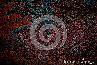 Dark wall background - grunge texture Stock Photo