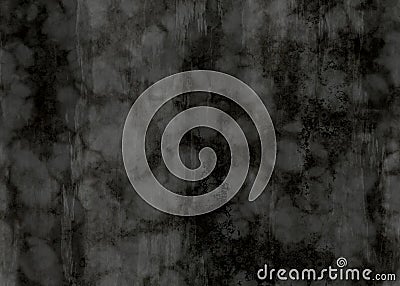 Old dark monochrome splashed and black shapes distressed wall, Natural Dusty Dark Grey Slate Texture Stock Photo