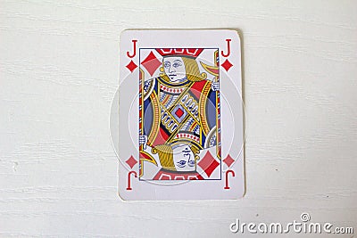 Old deck of playing cards, poker cards, gambling Stock Photo