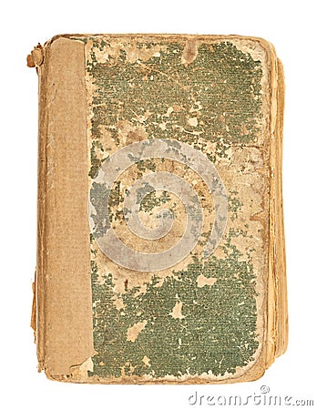 Old decrepit book cover Stock Photo