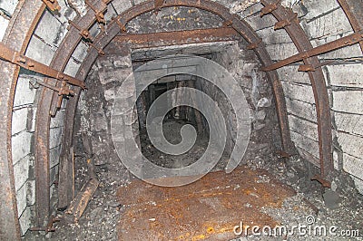 Old derelict mine. Stock Photo