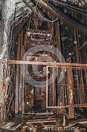 Old derelict mine. Stock Photo