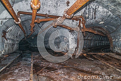 Old derelict mine. Stock Photo