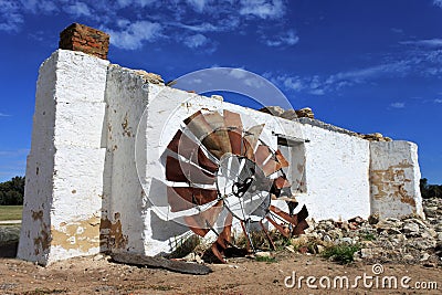 Deserted farm house in Western Australia outback Stock Photo