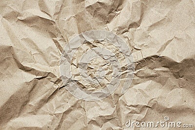 Old dirty crumbled paper background texture. Vintage letter template. Creases and dents. Parchment. Wrapping process. Stock Photo