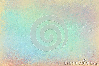 Old distressed background design with faded grunge texture in colors of pastel blue green pink yellow orange and red Stock Photo