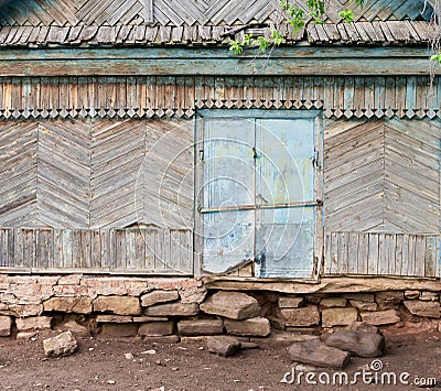 Old Disused Library in Russia Stock Photo