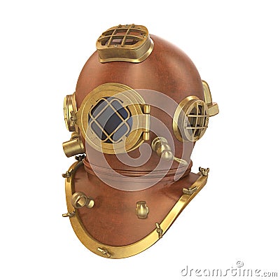 Old Diving Helmet Stock Photo