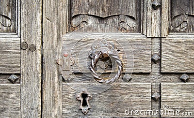 Old Door Lock Stock Photo