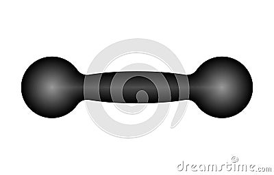 Old dumbbells . Fitness accessory. Bodybuilding sports o Vector Illustration