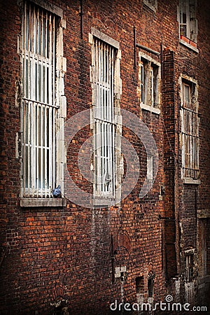 Old and durty brick wall Stock Photo