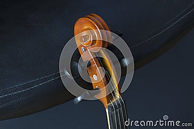 Old and dusty violin Stock Photo