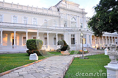 Old elaborate mansion Stock Photo