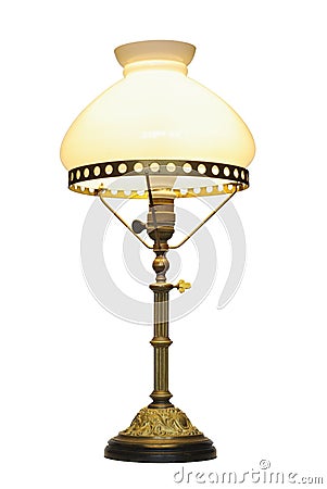 Old electric lamp Stock Photo