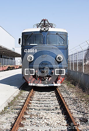 Old electric locomotive Editorial Stock Photo