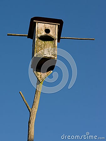 Old and empty nestling-house Stock Photo