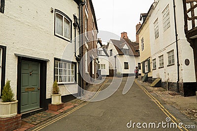 Old English Architecture on Cartway, Bridgnorth Editorial Stock Photo