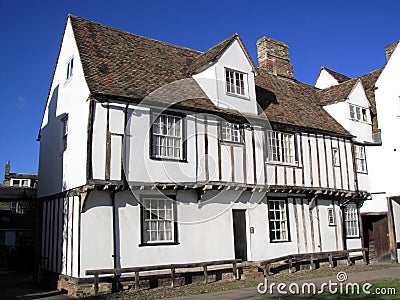 Old English medieval house Stock Photo