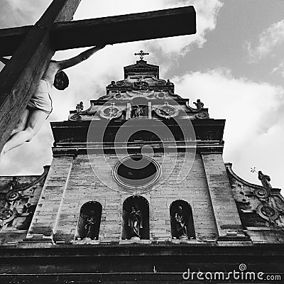 Old European church Stock Photo