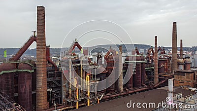 Old factory site in Germany - World Heritage Site Stock Photo