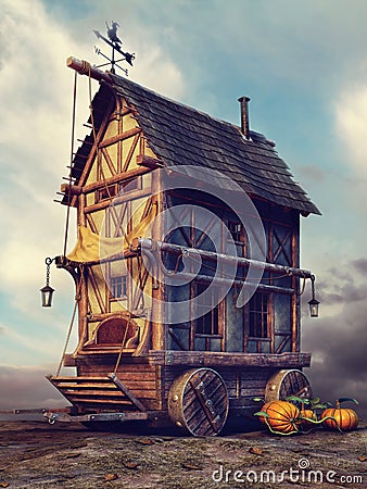 Old fairytale house Stock Photo