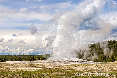 Old Faithful - Yellowstone N.P. Stock Photo