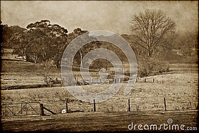 Old farm Stock Photo