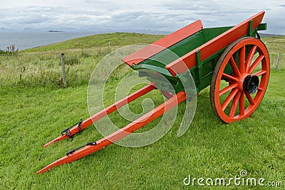 Old Farm Cart Editorial Stock Photo