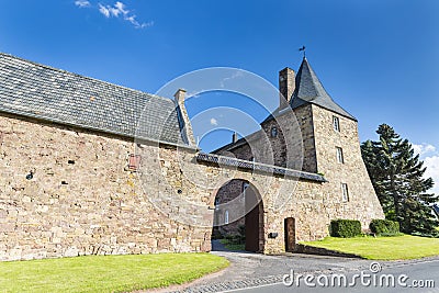 Old Farm House in the Eifel, Germany Stock Photo