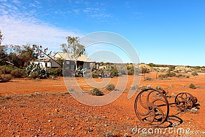 Old Farm house in West Australian outback Stock Photo