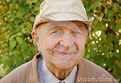 An old farmer Stock Photo