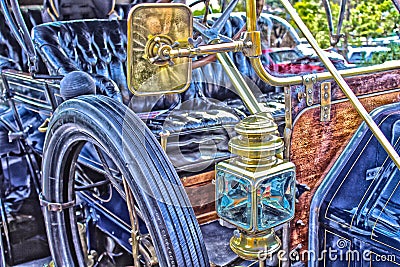 Old fashion car artsy style Stock Photo