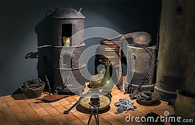 Old fashioned blacksmith workshop Stock Photo