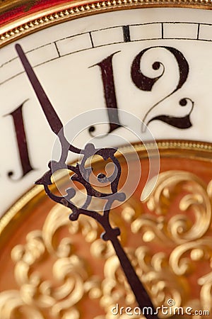 Old-Fashioned clock Stock Photo
