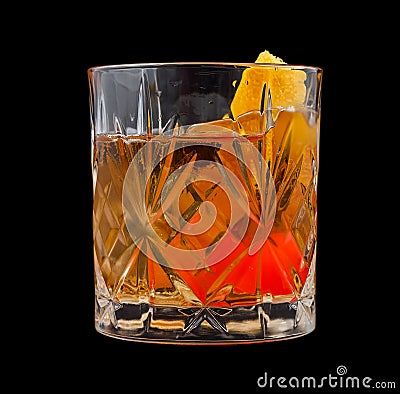 Old Fashioned drink Stock Photo