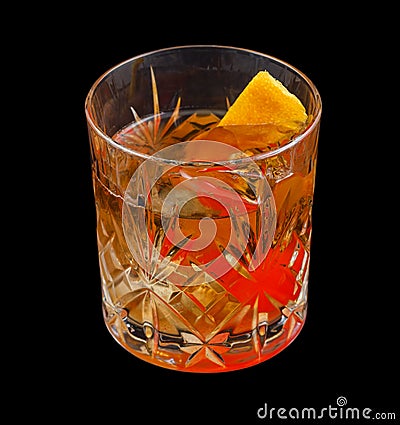 Old Fashioned drink Stock Photo