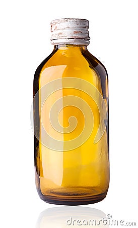 Old fashioned drug bottle. Stock Photo