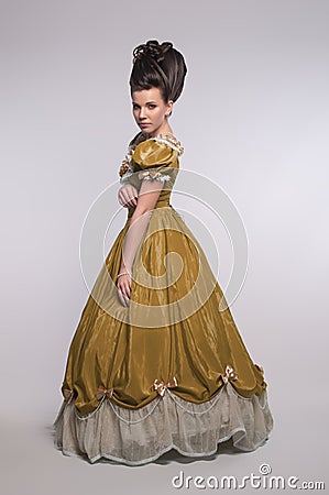 https://thumbs.dreamstime.com/x/old-fashioned-girl-yellow-dress-19795367.jpg
