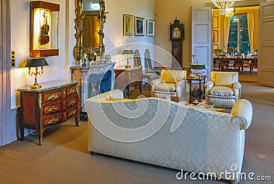 Old fashioned living room - interior Stock Photo