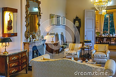 Old fashioned living room - interior Stock Photo