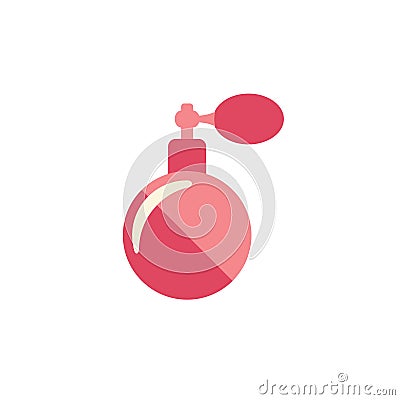 Vintage perfume bottle flat style vector icon Vector Illustration