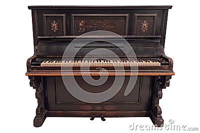 Old fashioned piano Stock Photo