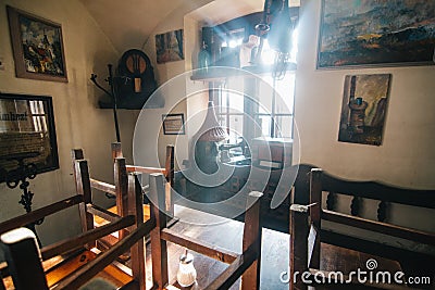 Old fashioned restautant interior Editorial Stock Photo