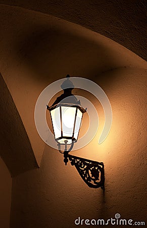 Old fashioned street light Stock Photo