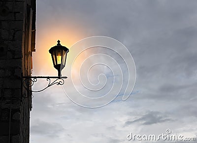 Old fashioned street light Stock Photo