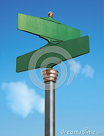 Old fashoned Street Sign Stock Photo