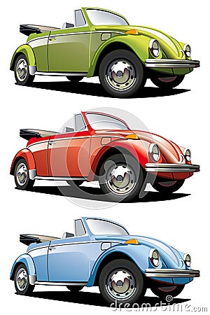 Old-fasioned roadster Vector Illustration